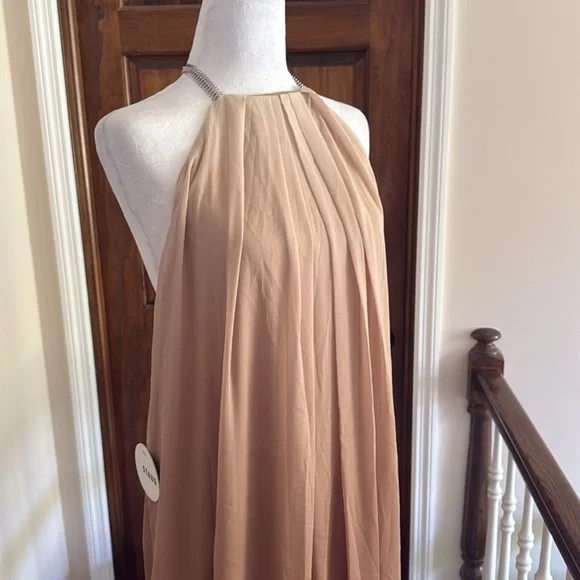 STAUD Positano Maxi Dress Caribbean Ombre Chain Strap NWT $595 XL - Picture 15 of 16
